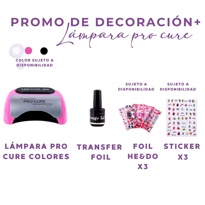 Promo Decoración + Lampara PRO-CURE 48 W