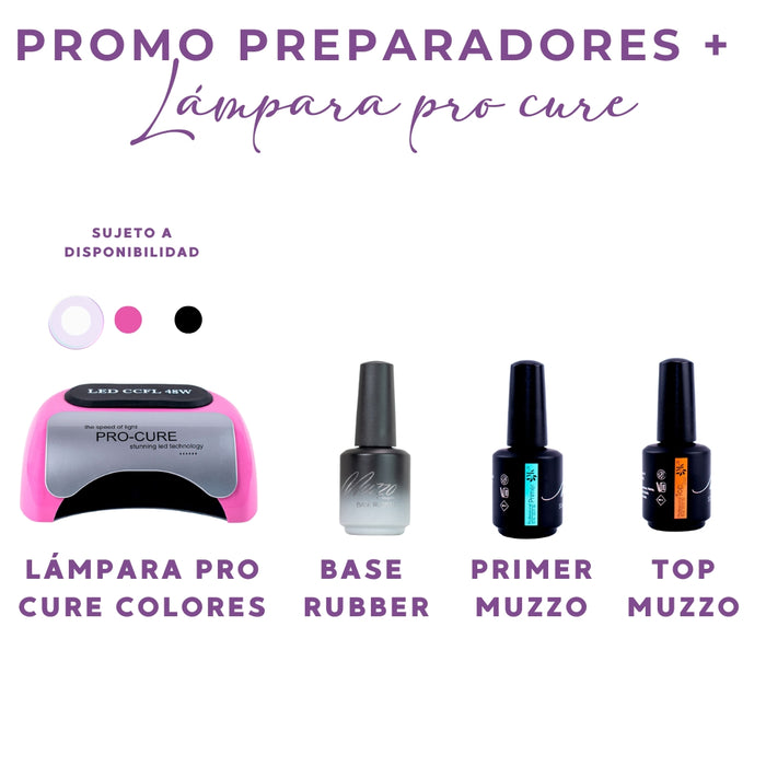 Promo Preparadores + Lampara PRO-CURE 48 W