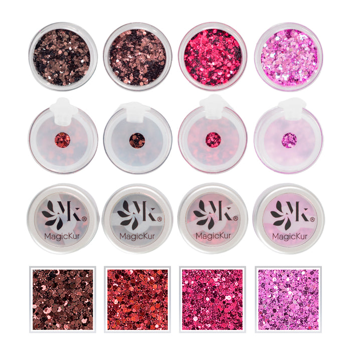 Set Glitter Pink (GLITTER-CONFETI)