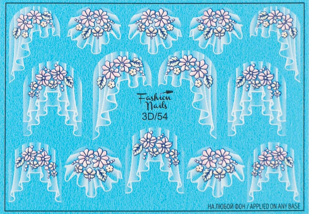 Sticker - Decoración para Uñas Fashion Nail 3D #54 Magickur
