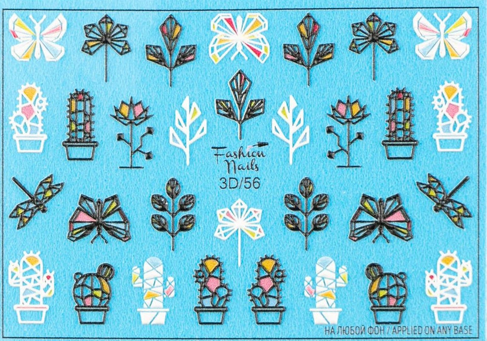 Sticker - Decoración para Uñas Fashion Nail 3D #56 Magickur