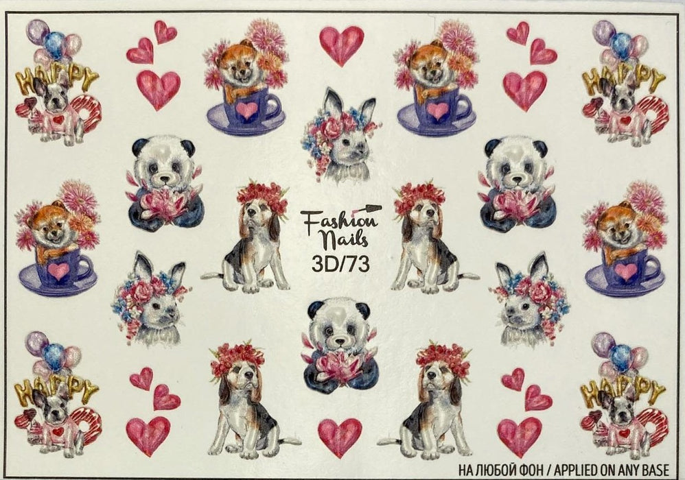 Sticker - Decoración para Uñas Fashion Nail 3D #73 Magickur
