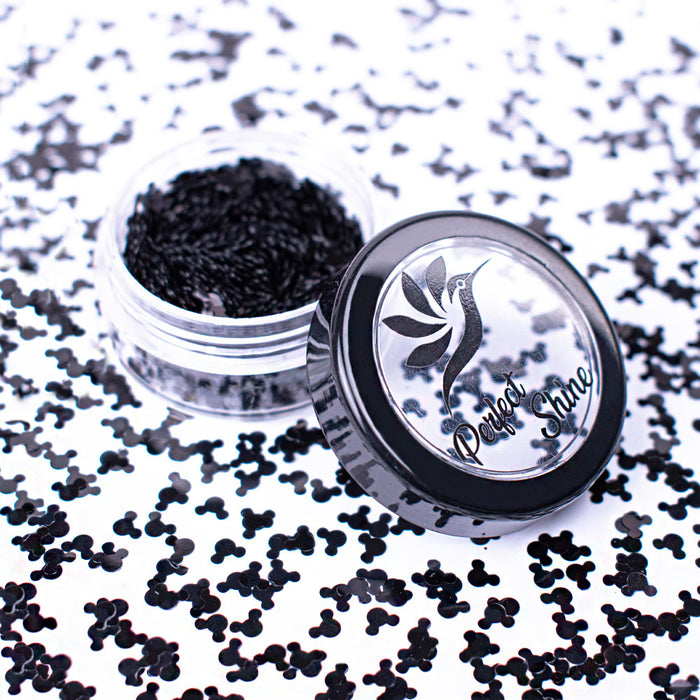 Black Mickey (GLITTER-CONFETI)