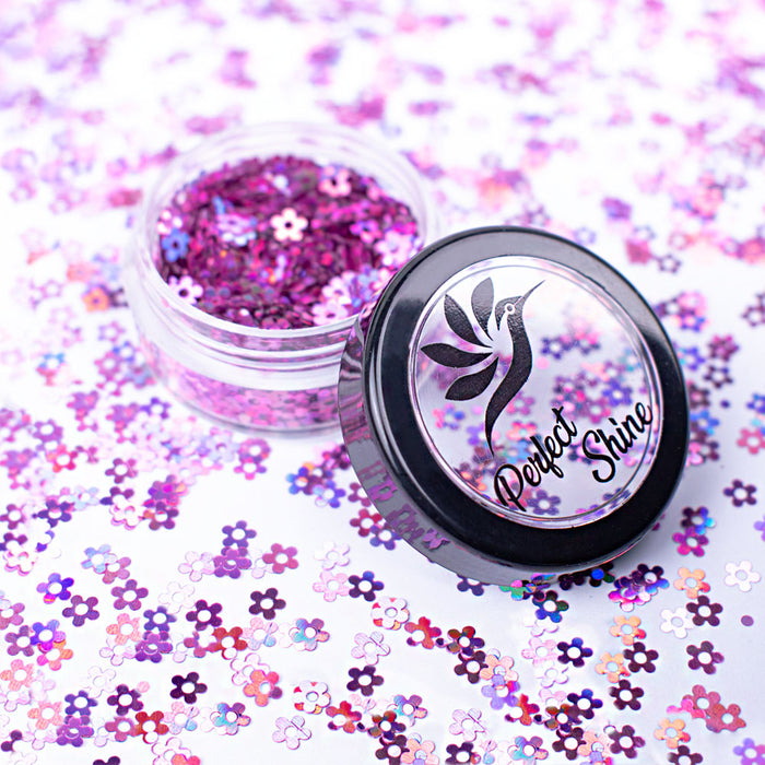 Holo Rose Flower (GLITTER-CONFETI)