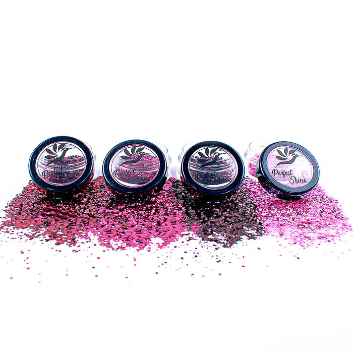 Decoración Cristales - Confeti - Piedras Decorativas para Uñas - Set Glitter Perfect Shine Red Night Magickur