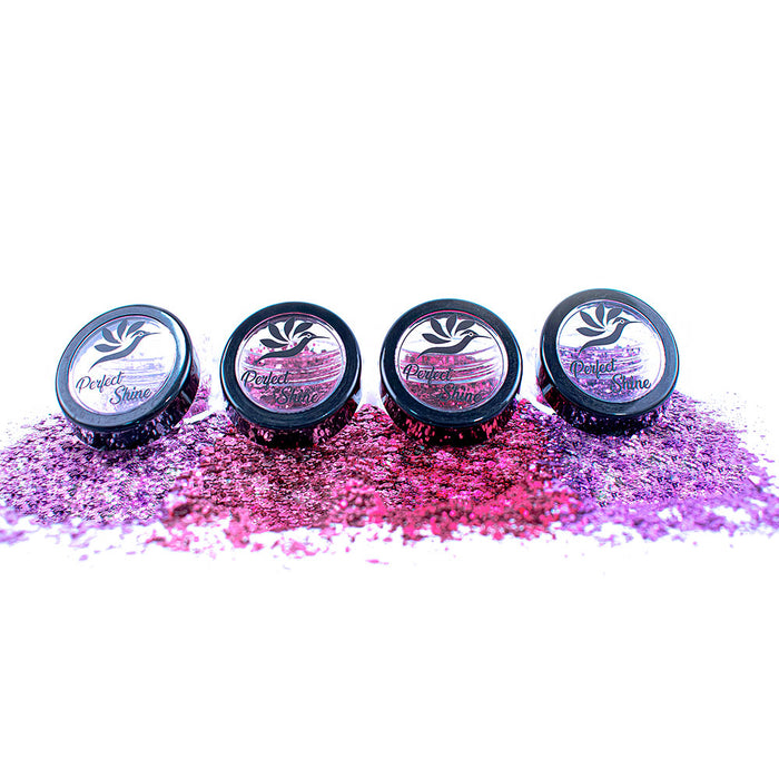 Decoración Cristales - Confeti - Piedras Decorativas para Uñas - Set Glitter Perfect Shine Red Magickur