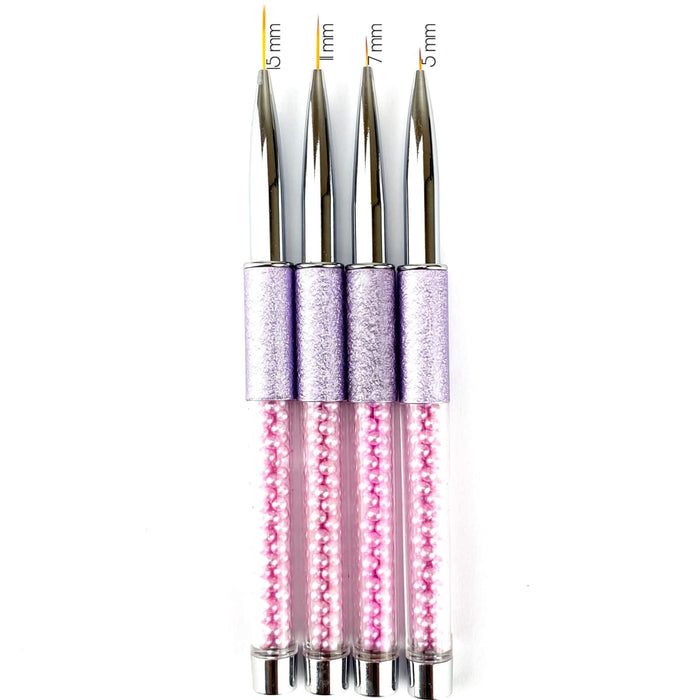 Set Liner Cristales Fuchsia