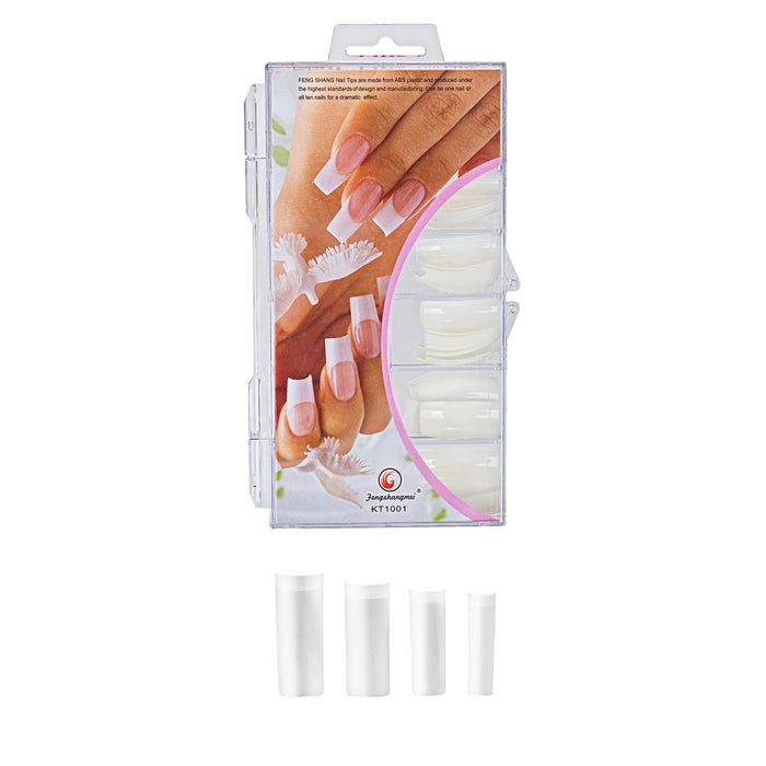 Nail Tips en Caja Hueso 100 Unidades