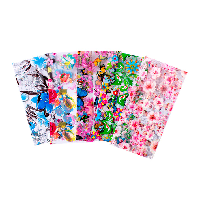 Foil Modelo Flores Rojas #04 - Decoración para Uñas Magickur
