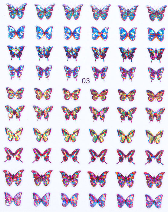 Sticker - Decoración para Uñas Mariposa #03 Magickur