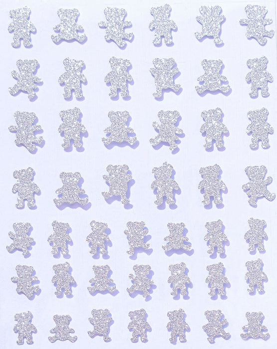 Sticker - Decoración para Uñas Ositos Plateados Magickur