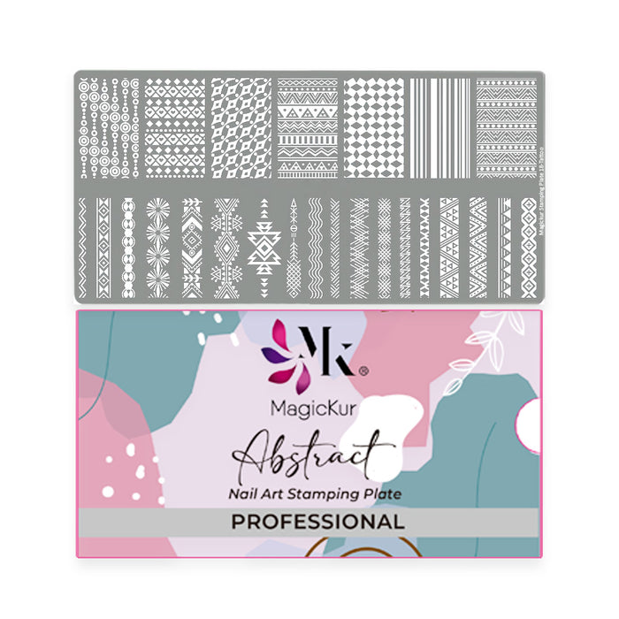 Placa para Stamping - Abstract 10 Magickur