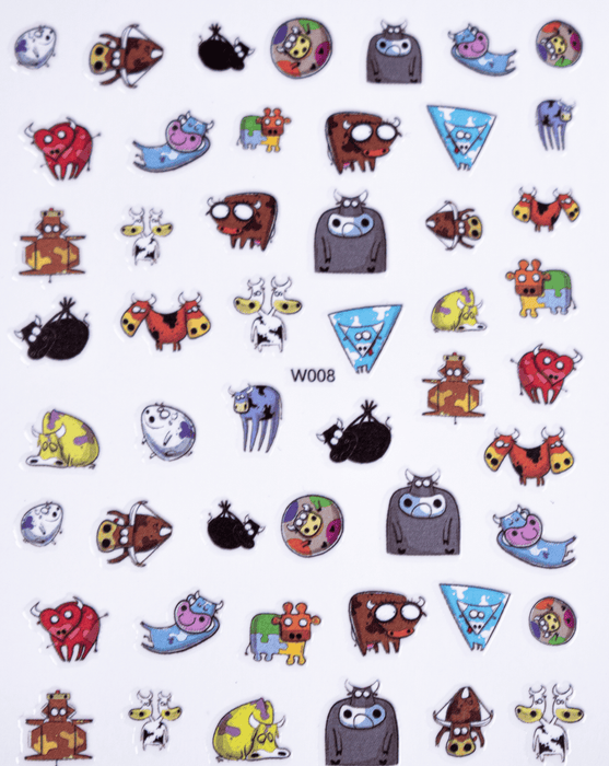 Sticker - Decoración para Uñas Vaquita W008 Magickur