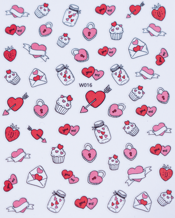 Sticker - Decoración para Uñas Corazón W016 Magickur