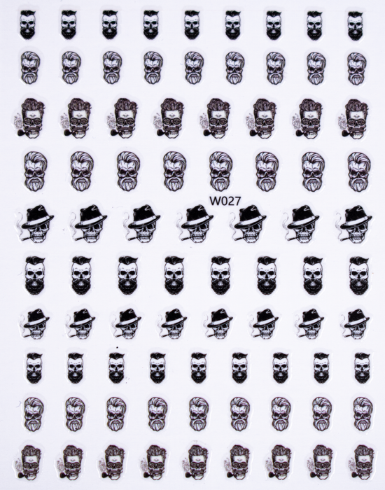 Sticker - Decoración para Uñas W027 Calavera Magickur