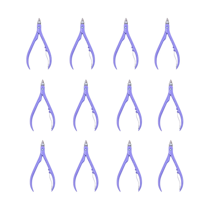 Pack 12 Alicates Corta Cutículas Merheje Basic Pastel