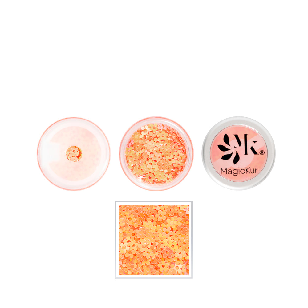 Orange Flower (GLITTER-CONFETI)