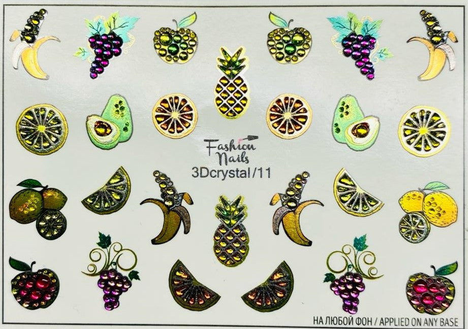 Sticker - Decoración para Uñas Fashion Nail 3D Crystal #11 Magickur