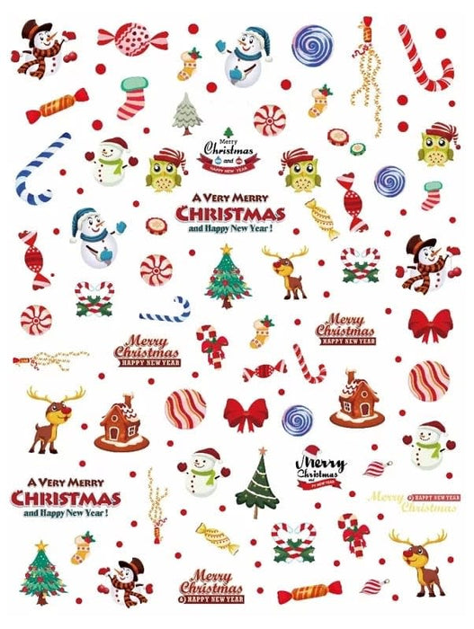 Sticker - Decoración para Uñas Navidad Dulces #1217 Magickur