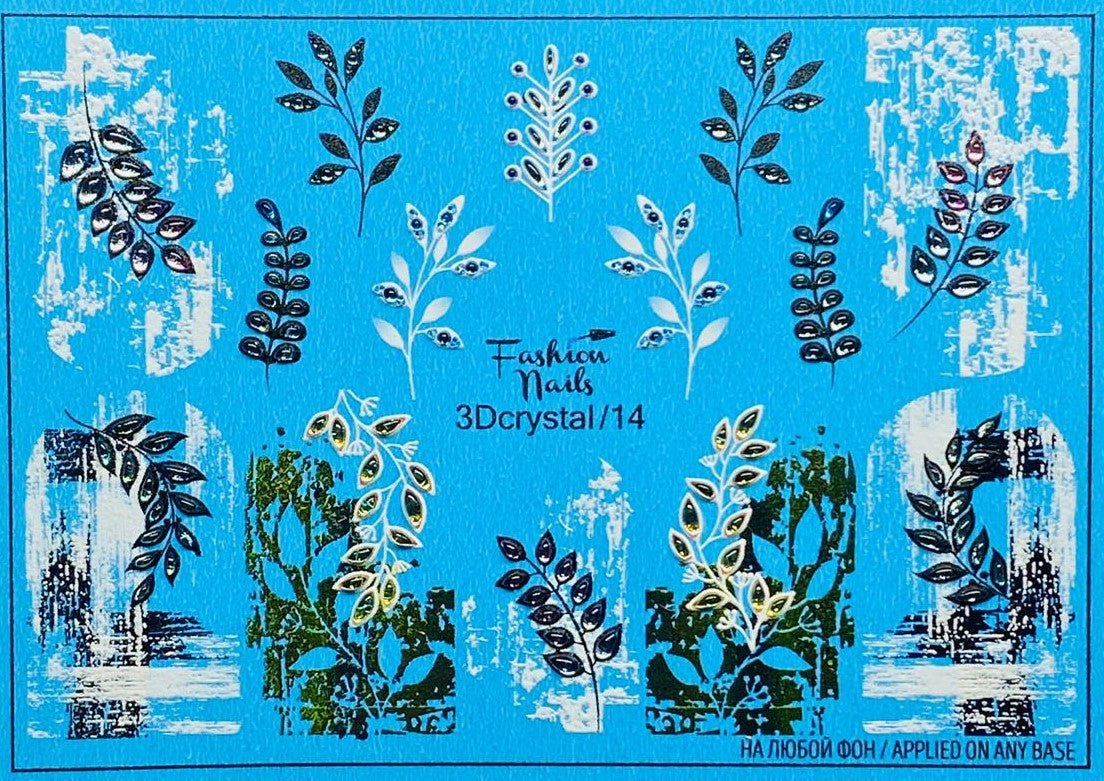 Nagelkunst-Sticker Mit Strass & Opal-Steinen – 3D-Design, Flache Rückseite, Ca. 700–800 Stück