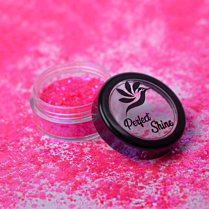 Glitter - Escarcha - Confeti - Purpurina, decoración para Uñas Bright Extra Pink Magickur
