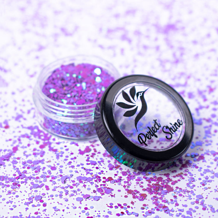 Glitter - Escarcha - Confeti - Purpurina, decoración para Uñas Bright Lavander Magickur