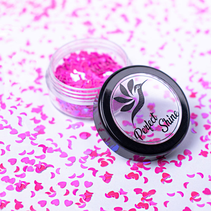 Glitter - Escarcha - Confeti - Purpurina, decoración para Uñas Romantic Pink Magickur