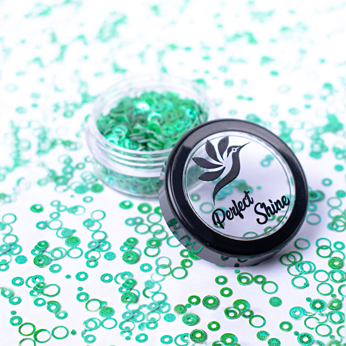 Glitter - Escarcha - Confeti - Purpurina, decoración para Uñas Circus Sweet Greenish Magickur