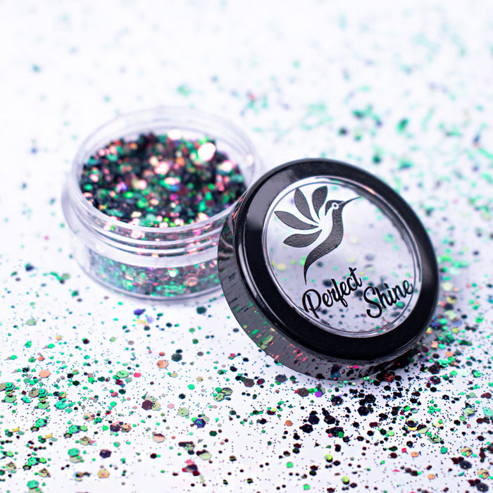 Glitter - Escarcha - Confeti - Purpurina, decoración para Uñas Chamaleon Fluorita Magickur