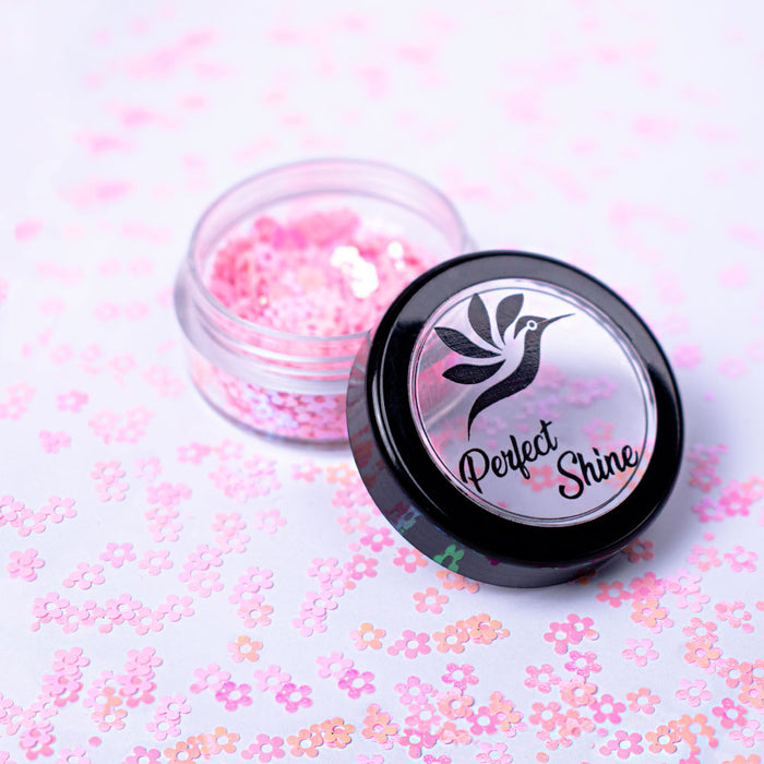 Glitter - Escarcha - Confeti - Purpurina, decoración para Uñas Flower Baby Rose Magickur
