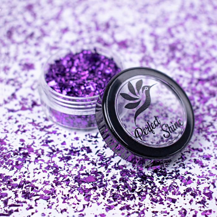 Glitter - Escarcha - Confeti - Purpurina, decoración para Uñas Shine Wings Violet Magickur
