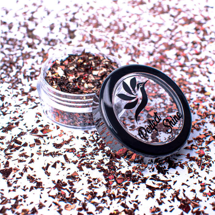Glitter - Escarcha - Confeti - Purpurina, decoración para Uñas Shine Wings Brown Magickur
