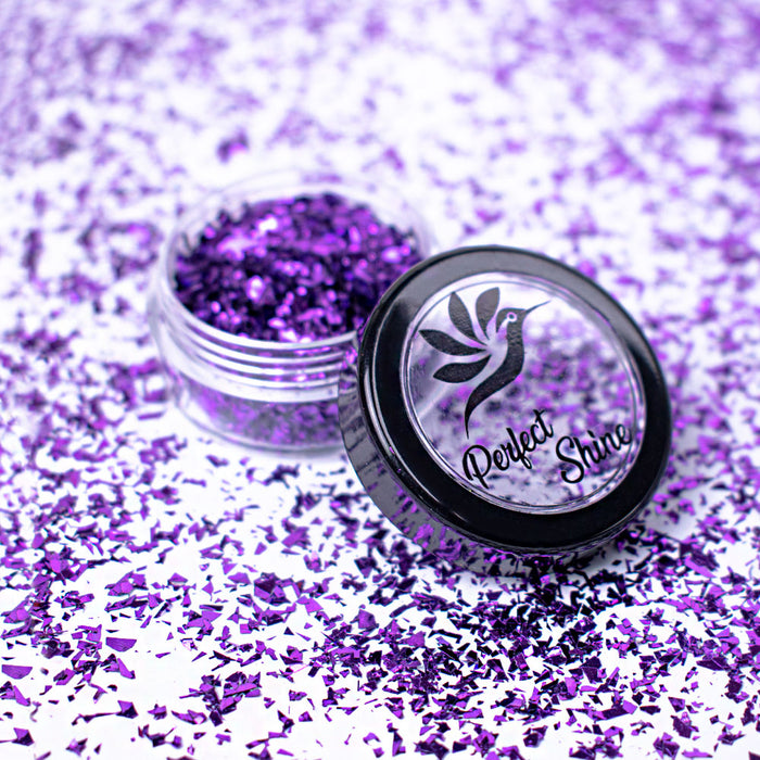 Glitter - Escarcha - Confeti - Purpurina, decoración para Uñas Shine Wings Purple Magickur