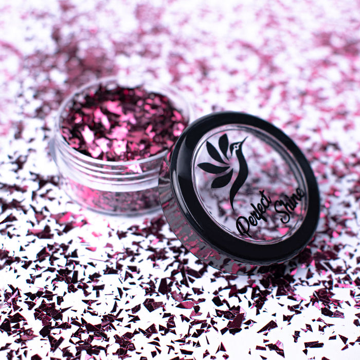 Glitter - Escarcha - Confeti - Purpurina, decoración para Uñas Shine Wings Magenta Magickur