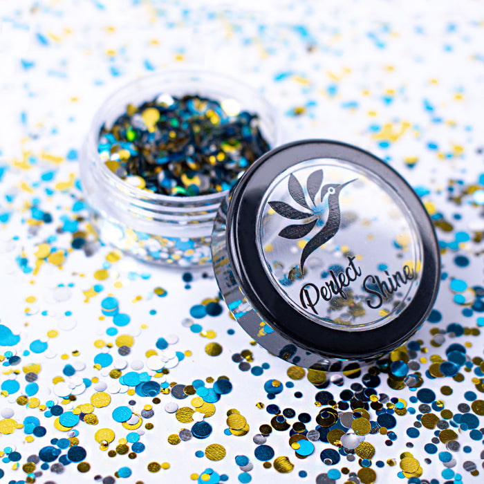 Glitter - Escarcha - Confeti - Purpurina, decoración para Uñas Circular Baby Board Magickur