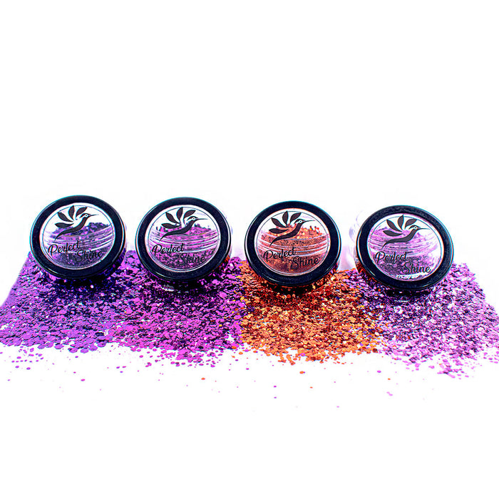 Decoración Cristales - Confeti - Piedras Decorativas para Uñas - Set Glitter Perfect Shine Purple Magickur