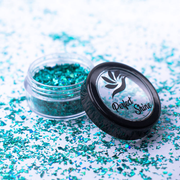 Glitter - Escarcha - Confeti - Purpurina, decoración para Uñas Chic Holo Esmerald Magickur