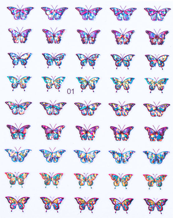 Sticker - Decoración para Uñas Mariposa #01 Magickur