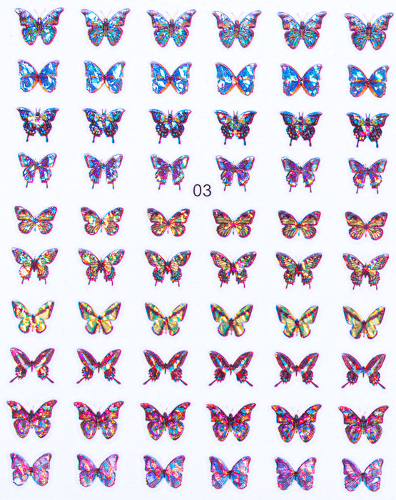 Sticker - Decoración para Uñas Mariposa #03 Magickur