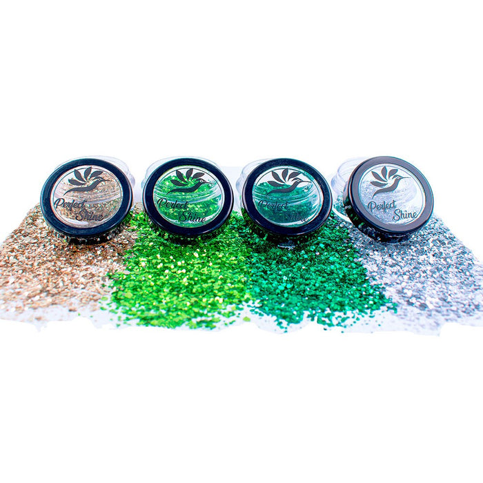 Decoración Cristales - Confeti - Piedras Decorativas para Uñas - Set Glitter Perfect Shine Green Magickur