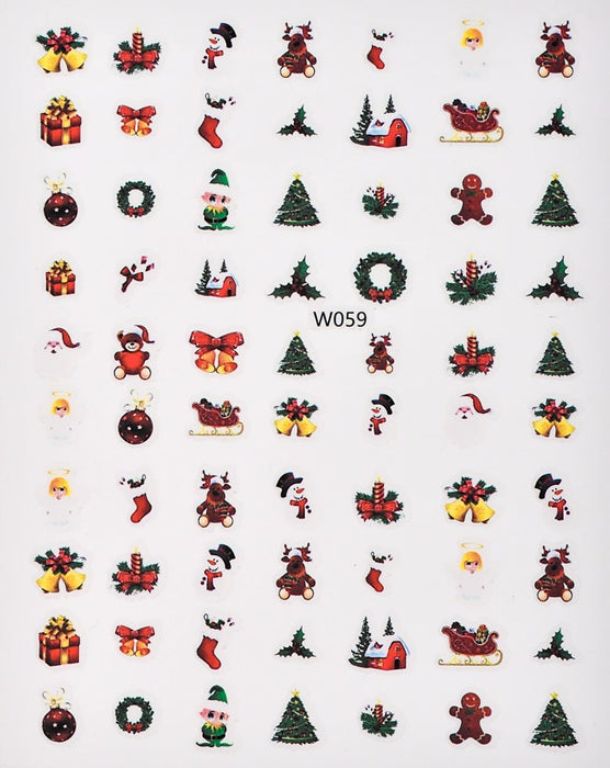 Sticker - Decoración para Uñas Navidad W059 Magickur